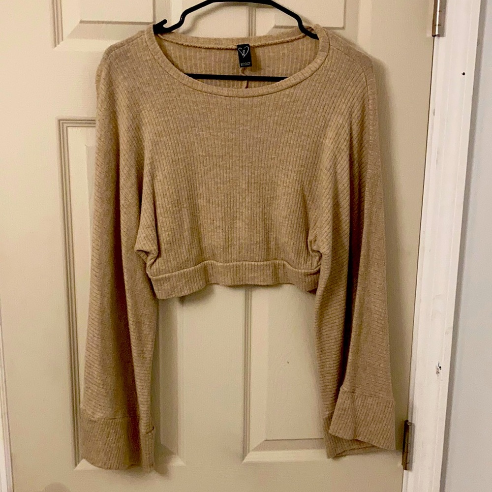 Light tan Crop sweater
